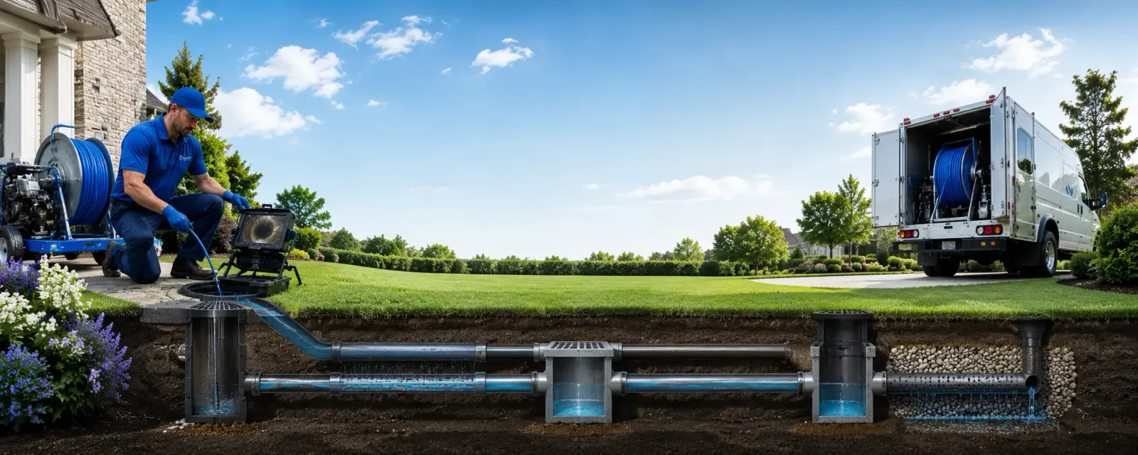 Outdoor drain cleaning information for Whitinsville, MA